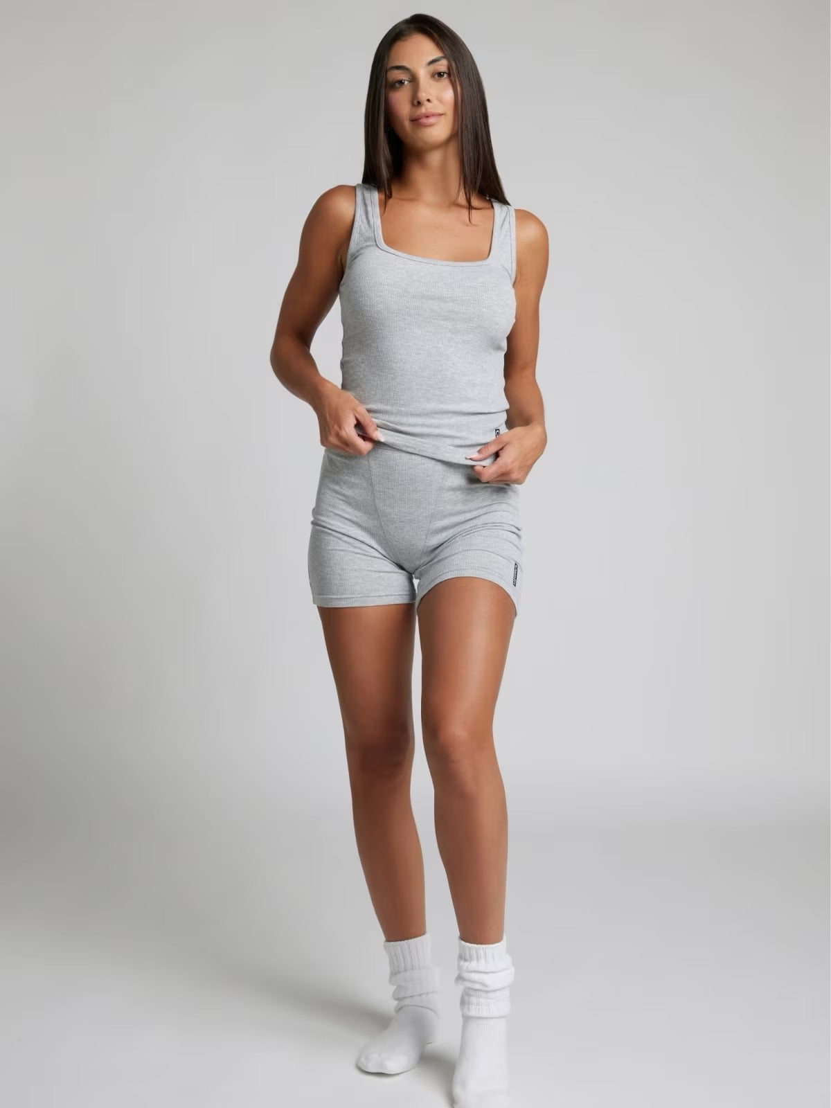 Tuition Paid x Comfrt Dorm Rib Contour Crop Boxer