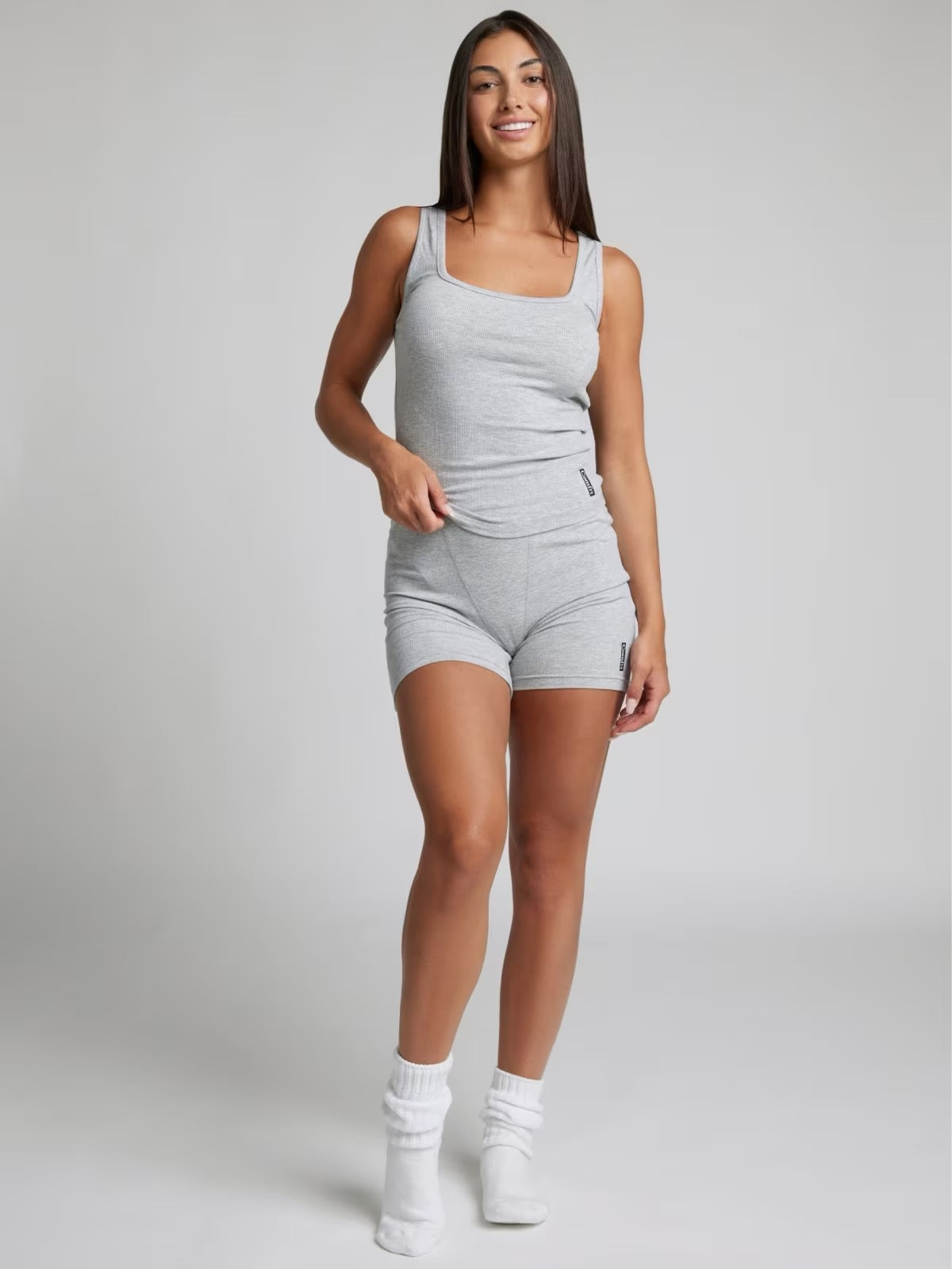 Tuition Paid x Comfrt Dorm Rib Contour Crop Boxer